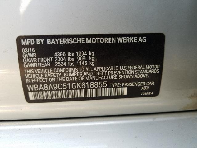 Photo 9 VIN: WBA8A9C51GK618855 - BMW 320 I 