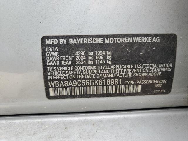 Photo 11 VIN: WBA8A9C56GK618981 - BMW 3 SERIES 