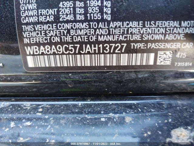 Photo 8 VIN: WBA8A9C57JAH13727 - BMW 320I 