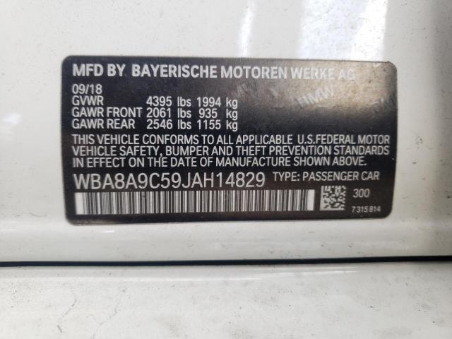 Photo 11 VIN: WBA8A9C59JAH14829 - BMW 320 I 