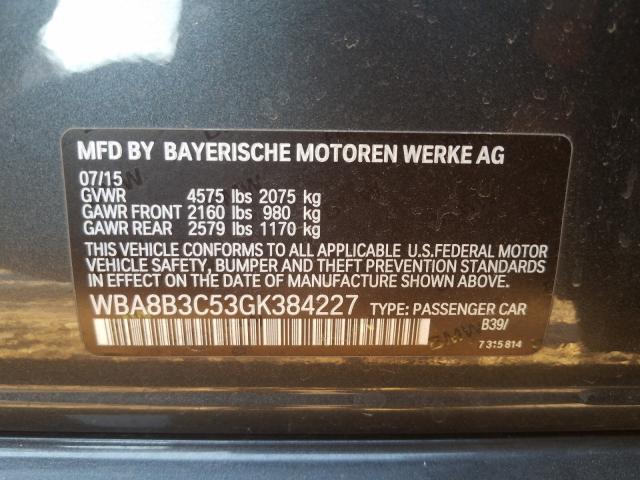 Photo 9 VIN: WBA8B3C53GK384227 - BMW 340 I 