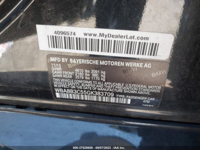 Photo 8 VIN: WBA8B3C55GK383709 - BMW 340I 