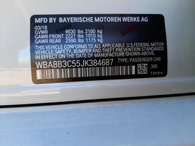 Photo 11 VIN: WBA8B3C55JK384687 - BMW 340 I 