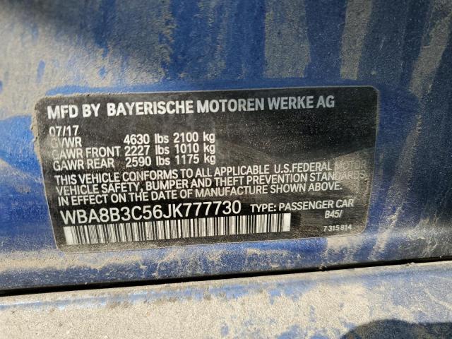 Photo 11 VIN: WBA8B3C56JK777730 - BMW 340 I 