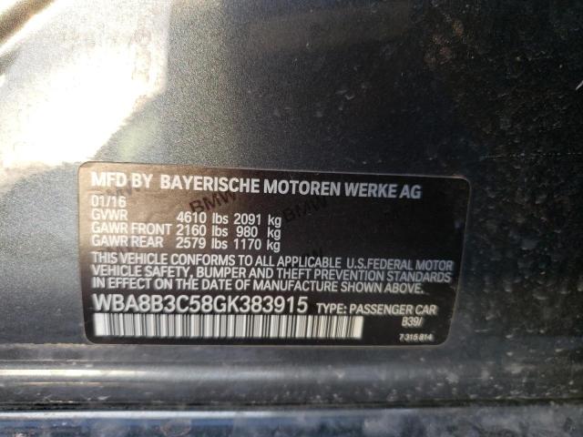 Photo 11 VIN: WBA8B3C58GK383915 - BMW 340 I 