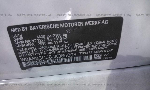 Photo 8 VIN: WBA8B3C58JK385008 - BMW 340 