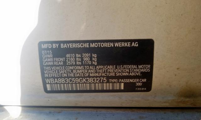 Photo 9 VIN: WBA8B3C59GK383275 - BMW 340 