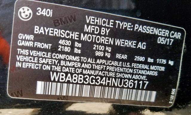 Photo 9 VIN: WBA8B3G34HNU36117 - BMW 340 