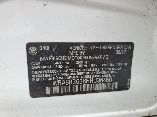 Photo 11 VIN: WBA8B3G36HNU36460 - BMW 340 I 