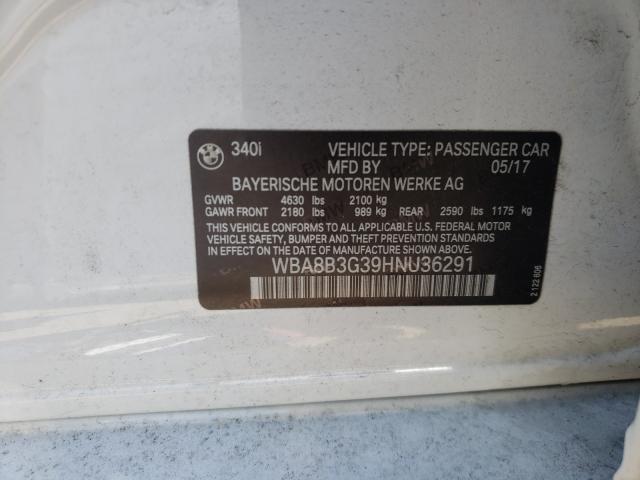 Photo 9 VIN: WBA8B3G39HNU36291 - BMW 340 I 