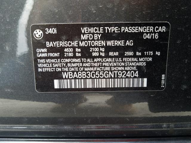 Photo 9 VIN: WBA8B3G55GNT92404 - BMW 340 I 