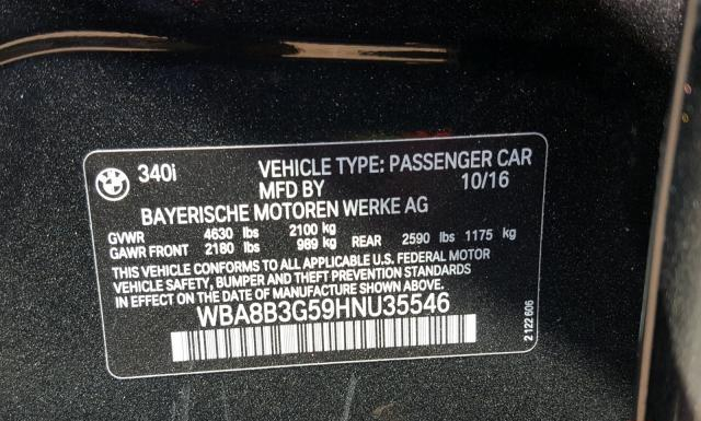 Photo 9 VIN: WBA8B3G59HNU35546 - BMW 340 