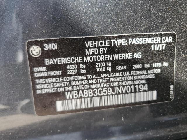 Photo 11 VIN: WBA8B3G59JNV01194 - BMW 3 SERIES 