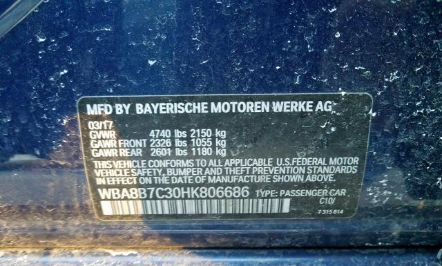 Photo 9 VIN: WBA8B7C30HK806686 - BMW 340 