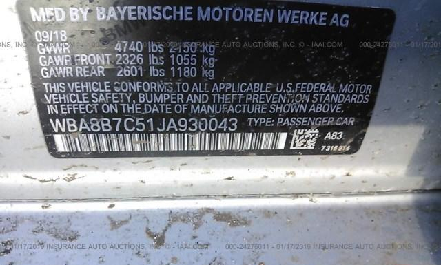 Photo 8 VIN: WBA8B7C51JA930043 - BMW 340 