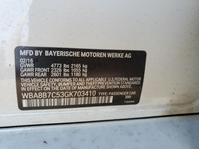 Photo 11 VIN: WBA8B7C53GK703410 - BMW 340 XI 