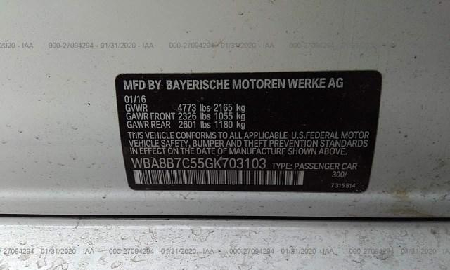 Photo 8 VIN: WBA8B7C55GK703103 - BMW 340 