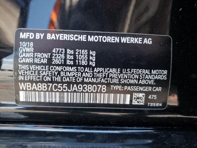 Photo 9 VIN: WBA8B7C55JA938078 - BMW 340 XI 