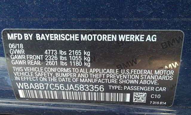 Photo 8 VIN: WBA8B7C56JA583356 - BMW 340 