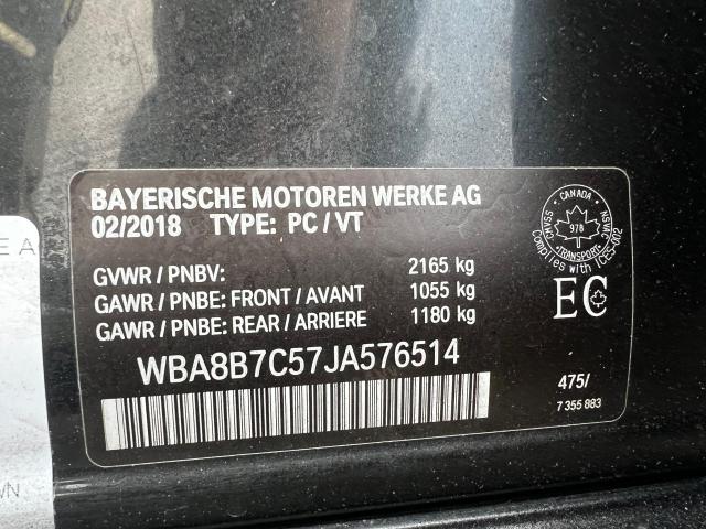 Photo 9 VIN: WBA8B7C57JA576514 - BMW 3 SERIES 