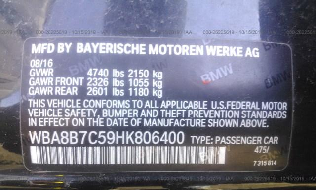 Photo 7 VIN: WBA8B7C59HK806400 - BMW 340 