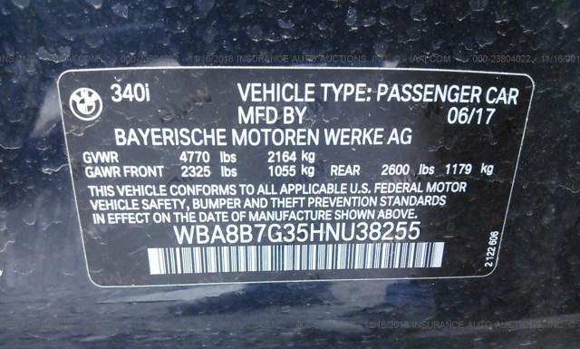 Photo 8 VIN: WBA8B7G35HNU38255 - BMW 340 