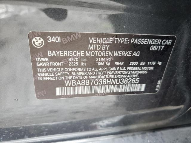 Photo 11 VIN: WBA8B7G38HNU38265 - BMW 3 SERIES 