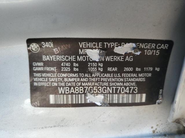 Photo 11 VIN: WBA8B7G53GNT70473 - BMW 3 SERIES 