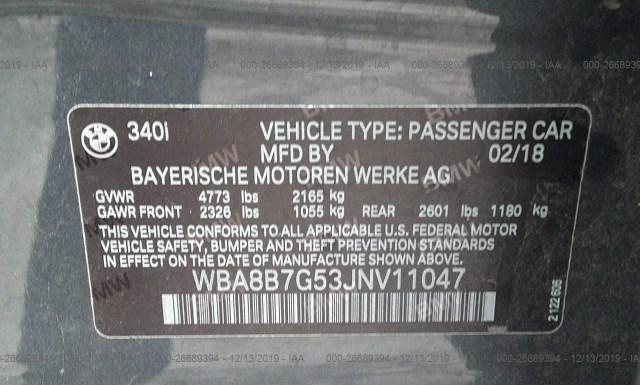 Photo 8 VIN: WBA8B7G53JNV11047 - BMW 340 