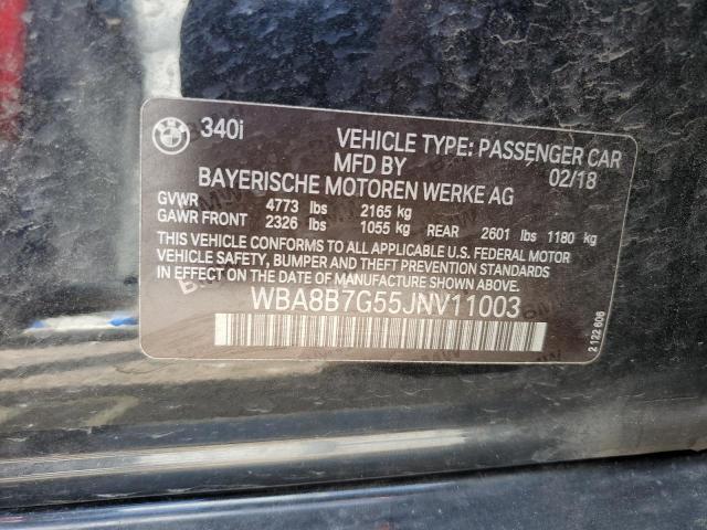 Photo 11 VIN: WBA8B7G55JNV11003 - BMW 340 XI 