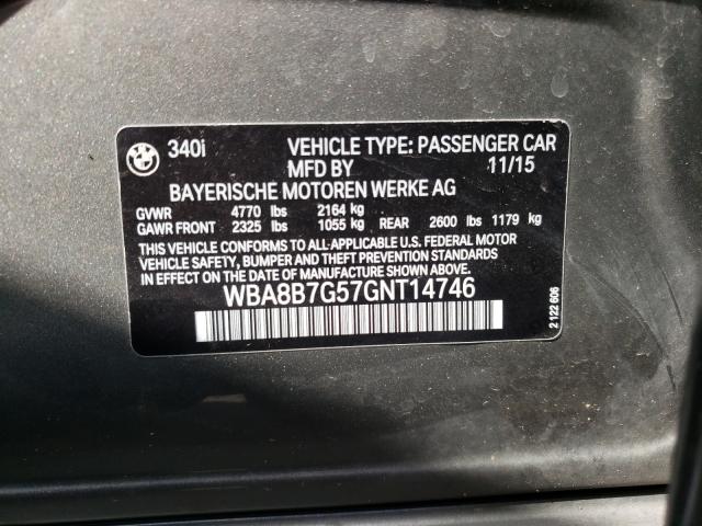 Photo 9 VIN: WBA8B7G57GNT14746 - BMW 340 XI 