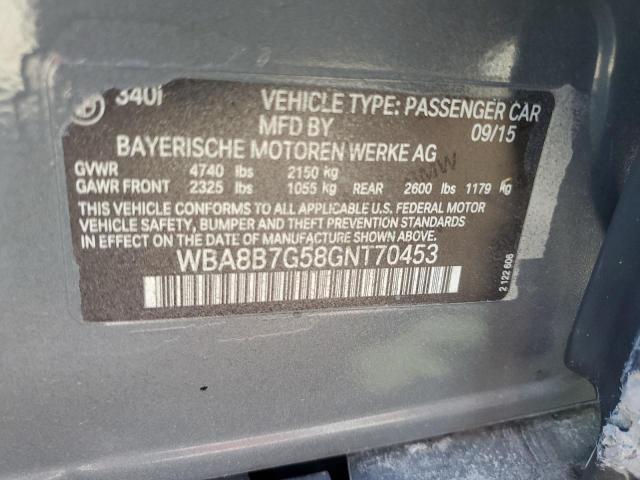 Photo 11 VIN: WBA8B7G58GNT70453 - BMW 340 XI 