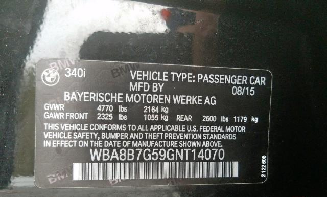 Photo 9 VIN: WBA8B7G59GNT14070 - BMW 340 