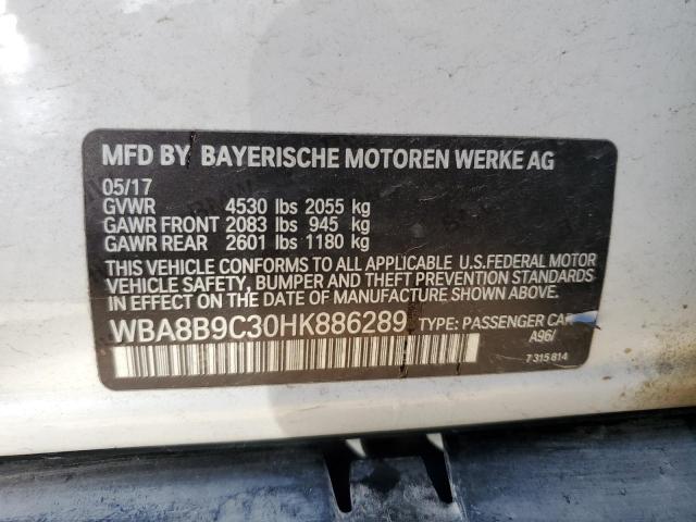 Photo 11 VIN: WBA8B9C30HK886289 - BMW 330 I 