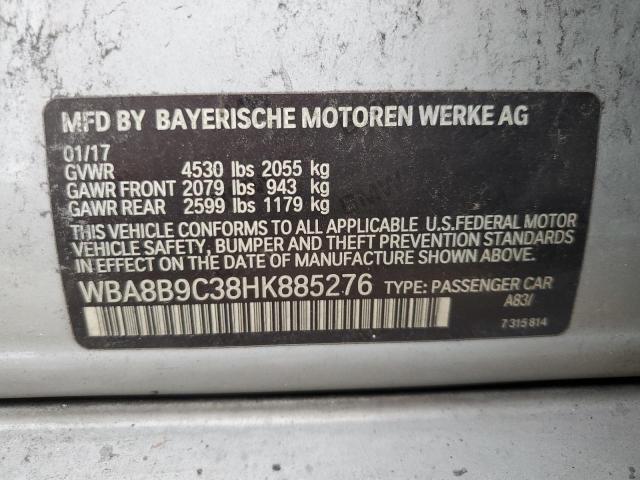 Photo 9 VIN: WBA8B9C38HK885276 - BMW 330 I 