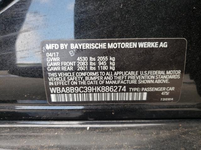 Photo 9 VIN: WBA8B9C39HK886274 - BMW 330I 