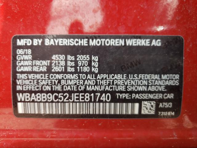 Photo 9 VIN: WBA8B9C52JEE81740 - BMW 330 I 