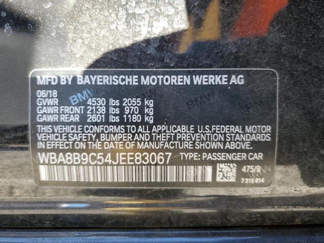 Photo 12 VIN: WBA8B9C54JEE83067 - BMW 3 SERIES 