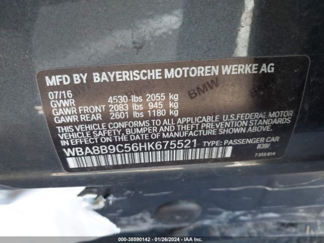 Photo 8 VIN: WBA8B9C56HK675521 - BMW 330I 