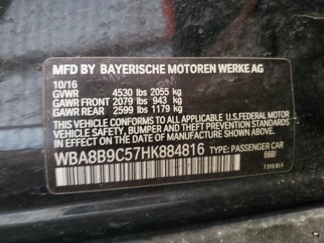 Photo 9 VIN: WBA8B9C57HK884816 - BMW 330 I 