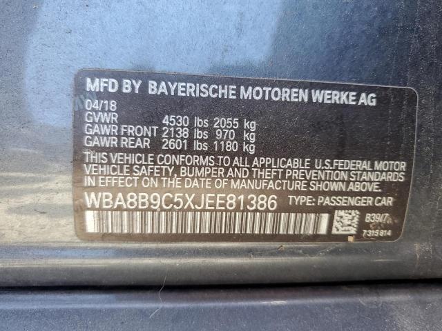 Photo 11 VIN: WBA8B9C5XJEE81386 - BMW 330 I 