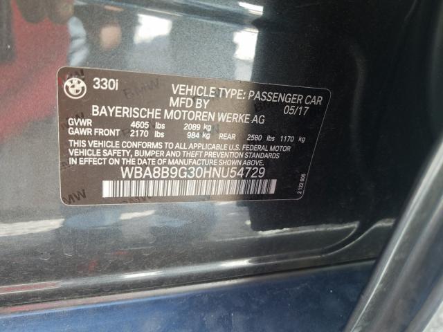 Photo 9 VIN: WBA8B9G30HNU54729 - BMW 330 I 