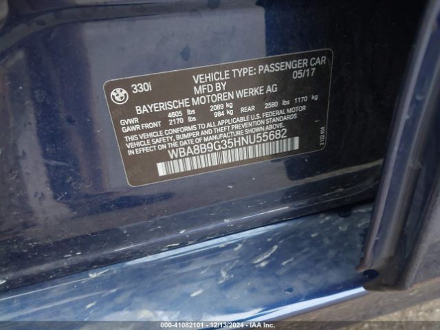 Photo 8 VIN: WBA8B9G35HNU55682 - BMW 330I 