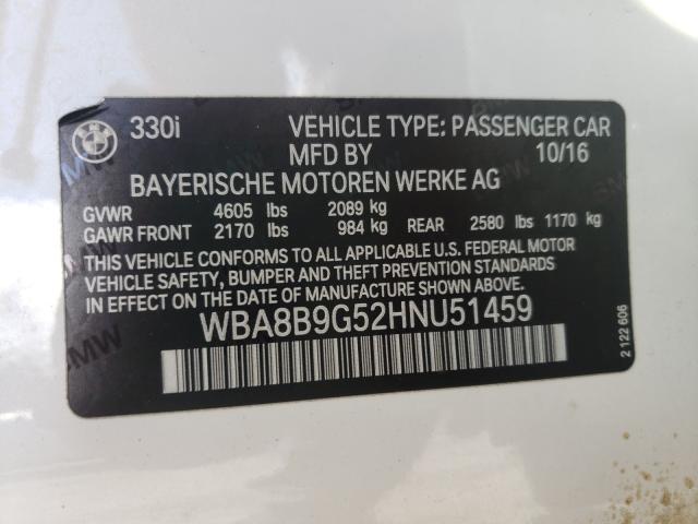 Photo 9 VIN: WBA8B9G52HNU51459 - BMW 330 I 