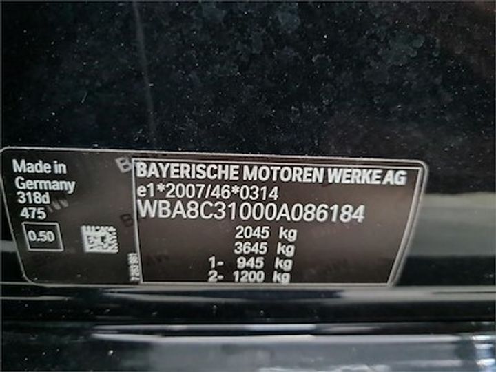 Photo 11 VIN: WBA8C31000A086184 - BMW 3 DIESEL - 2015 