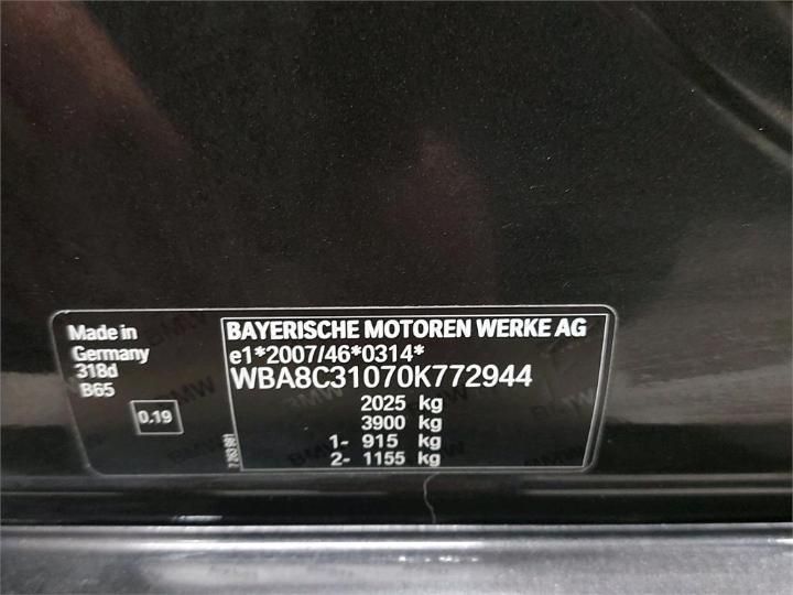 Photo 6 VIN: WBA8C31070K772944 - BMW 3 BERLINE 