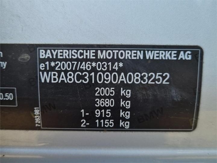 Photo 22 VIN: WBA8C31090A083252 - BMW 3 SERIES SALOON 