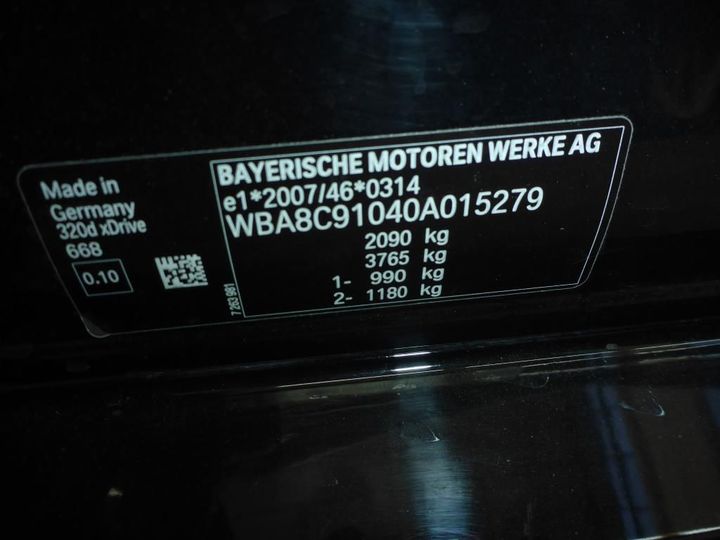 Photo 14 VIN: WBA8C91040A015279 - BMW SERIES 3 