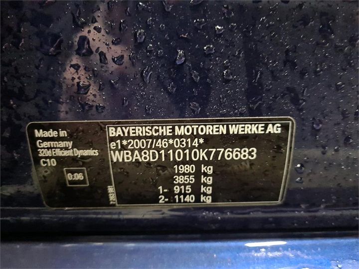 Photo 8 VIN: WBA8D11010K776683 - BMW 320 