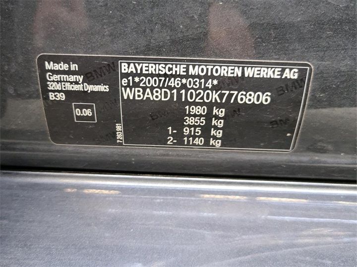 Photo 8 VIN: WBA8D11020K776806 - BMW 320 